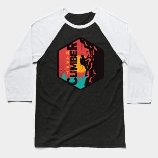 Happy Climber Baseball T-Shirt